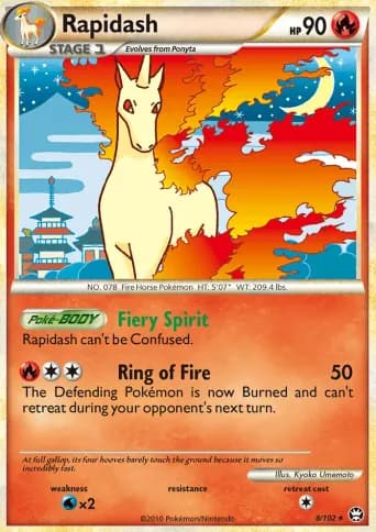 Rapidash Pokémon card #8