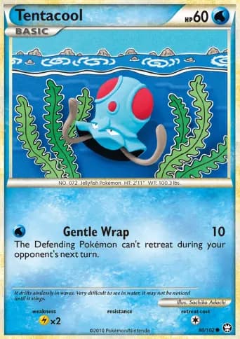Tentacool Pokémon card #80