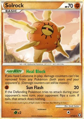 Solrock Pokémon card #9