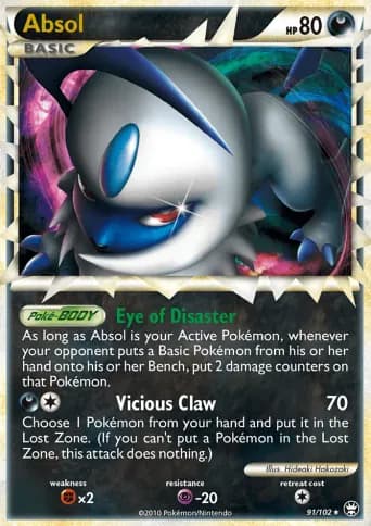 Absol Pokémon card #91