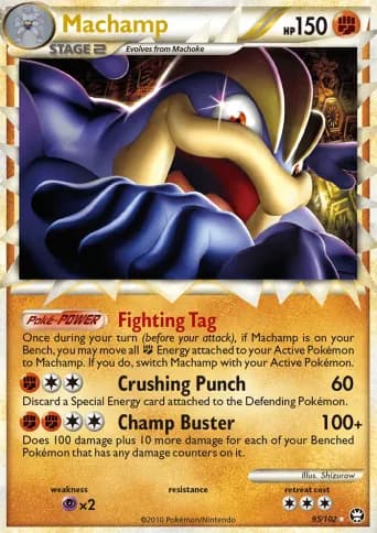 Machamp Pokémon card #95