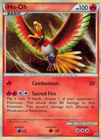 Ho-Oh Pokémon card #HGSS01