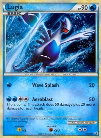 Lugia Pokémon card #HGSS02