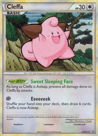 Cleffa Pokémon card #HGSS12