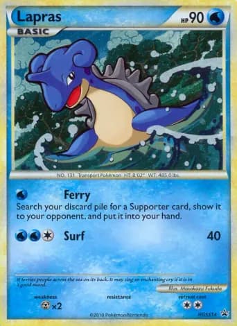 Lapras Pokémon card #HGSS14