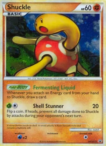 Shuckle Pokémon card #HGSS15