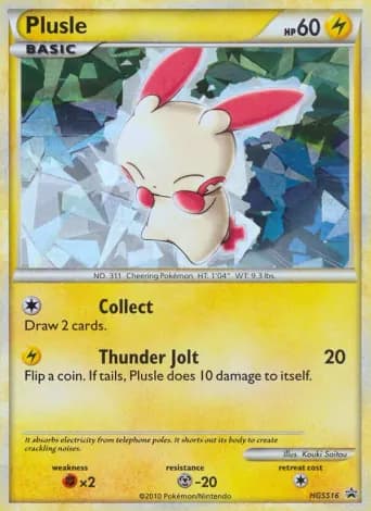 Plusle Pokémon card #HGSS16
