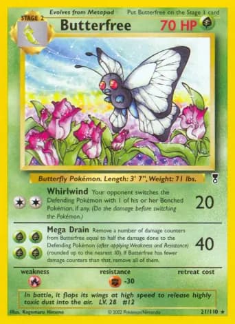 Butterfree Pokémon card #21