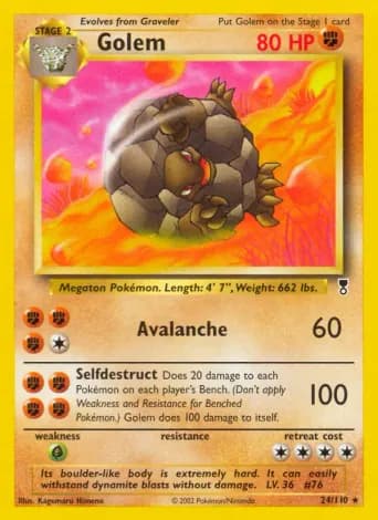 Golem Pokémon card #24