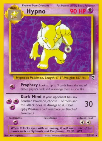 Hypno Pokémon card #25