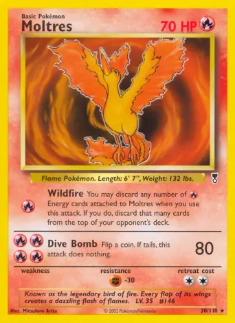 Moltres Pokémon card #30