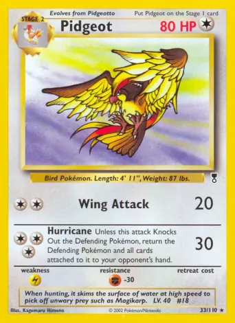 Pidgeot Pokémon card #33