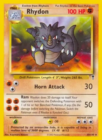 Rhydon Pokémon card #35