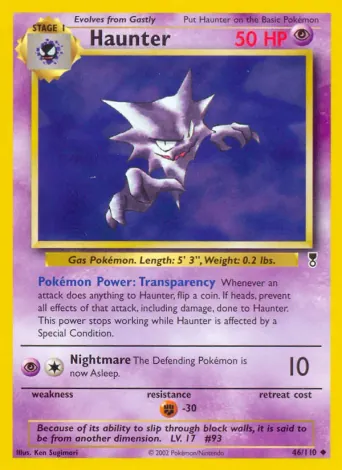 Haunter Pokémon card #46