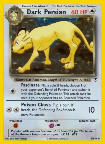 Dark Persian Pokémon card #6
