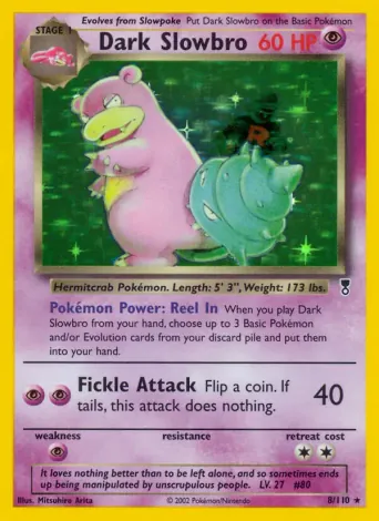 Dark Slowbro Pokémon card #8