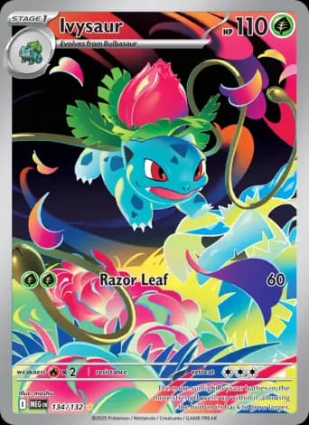 Ivysaur Pokémon card #134
