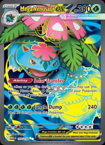 Mega Venusaur ex Pokémon card #155