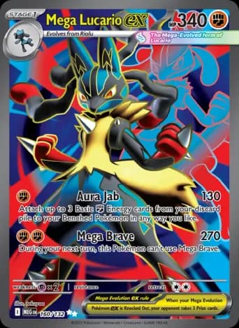Mega Lucario ex Pokémon card #160