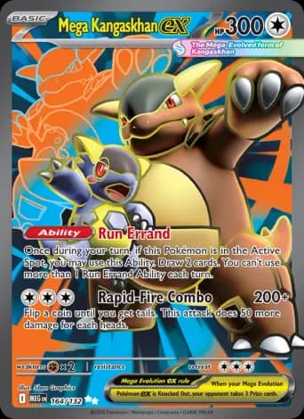 Mega Kangaskhan ex Pokémon card #164