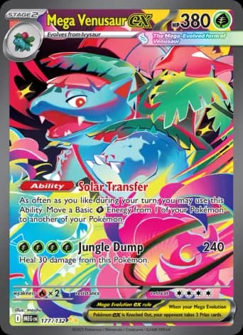 Mega Venusaur ex Pokémon card #177