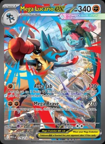 Mega Lucario ex Pokémon card #179