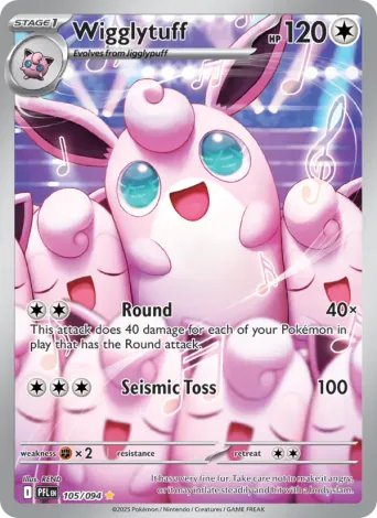 Wigglytuff Pokémon card #105
