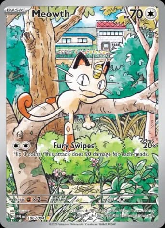 Meowth Pokémon card #106
