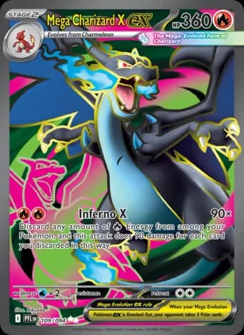 Mega Charizard X ex Pokémon card #109