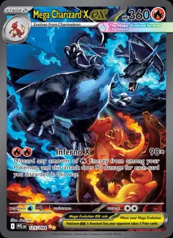 Mega Charizard X ex Pokémon card #125