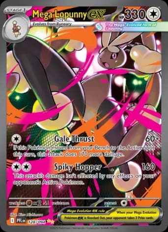 Mega Lopunny ex Pokémon card #128