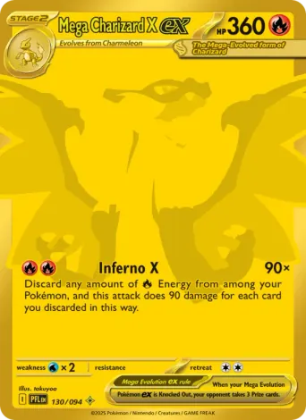 Mega Charizard X ex Pokémon card #130