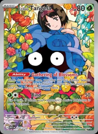 Erika's Tangela Pokémon card #218