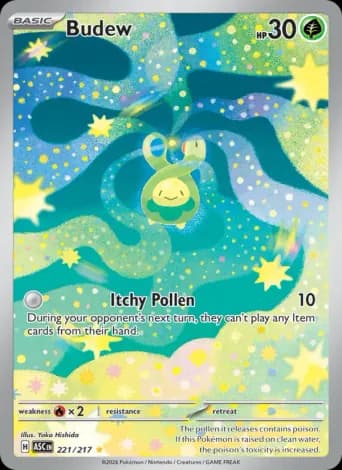 Budew Pokémon card #221
