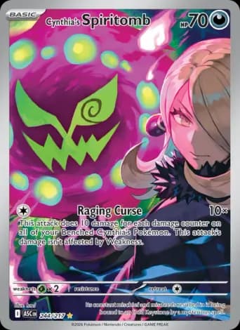 Cynthia's Spiritomb Pokémon card #244