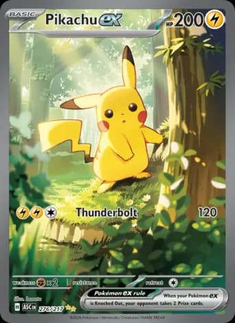 Pikachu ex Pokémon card #276
