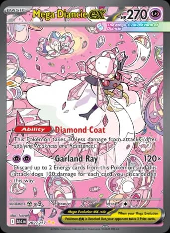 Mega Diancie ex Pokémon card #282