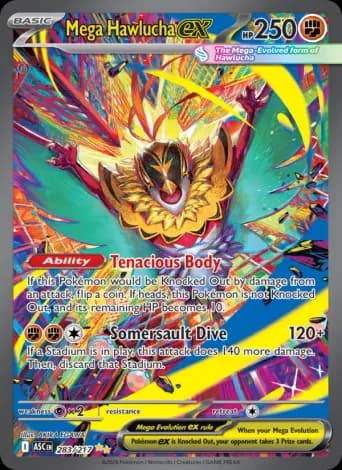 Mega Hawlucha ex Pokémon card #283