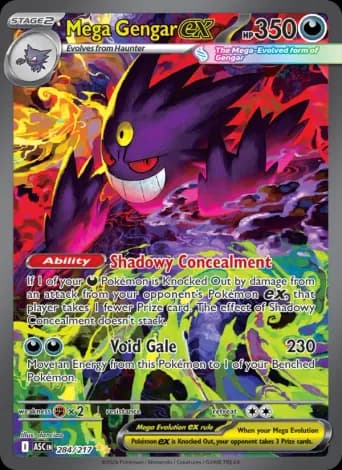 Mega Gengar ex Pokémon card #284