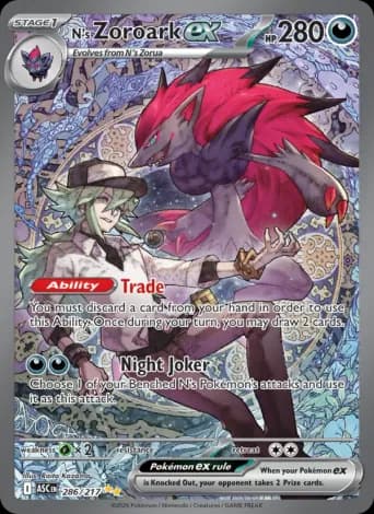N's Zoroark ex Pokémon card #286
