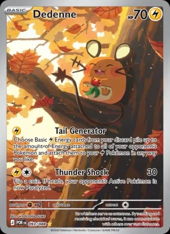 Dedenne Pokémon card #93