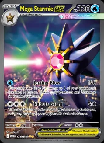 Mega Starmie ex Pokémon card #118