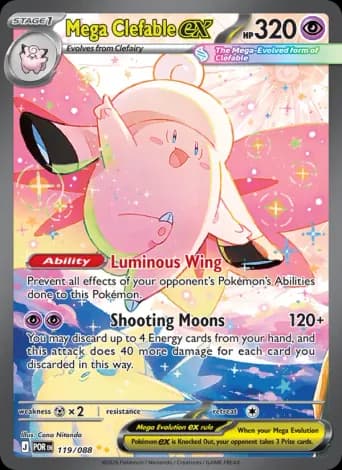 Mega Clefable ex Pokémon card #119