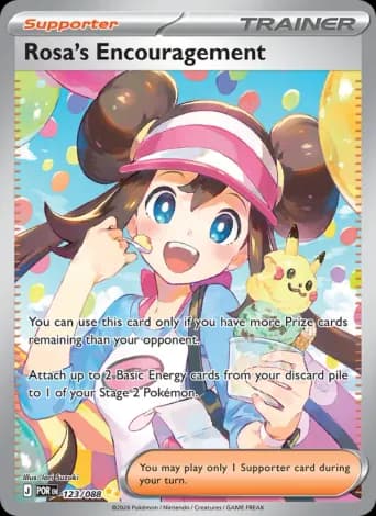 Rosa's Encouragement Pokémon card #123