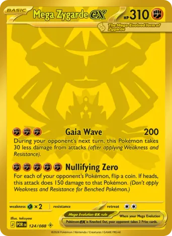 Mega Zygarde ex Pokémon card #124