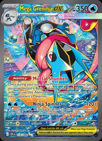 Mega Greninja ex Pokémon card #116