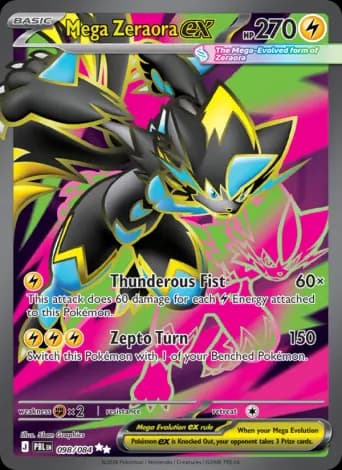 Mega Zeraora ex Pokémon card #98
