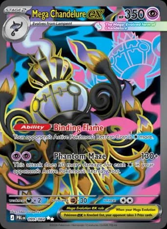 Mega Chandelure ex Pokémon card #99