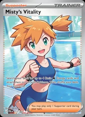 Misty's Vitality Pokémon card #111