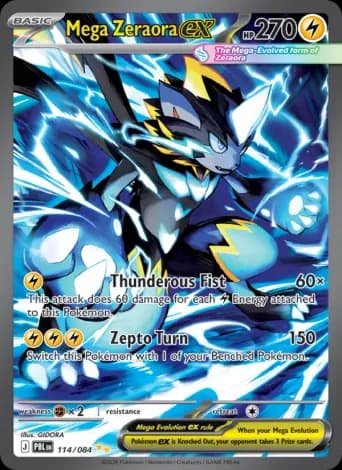 Mega Zeraora ex Pokémon card #114